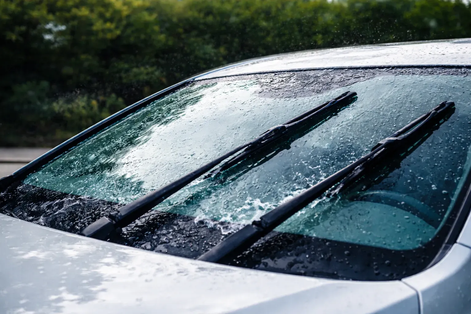 Омыватель и стеклоочистители